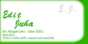 edit juha business card